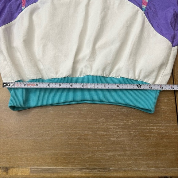 Vintage 80’s 90’s Women’s Color Block Polo Short Sleeve Banded Shirt See Pics - Picture 8 of 8